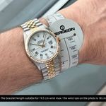 Rolex Datejust 36 16233 (1991) - White dial 36 mm Gold/Steel case (2/8)