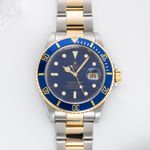 Rolex Submariner Date 16613 (2002) - Blue dial 40 mm Gold/Steel case (1/7)