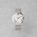 Cartier Tank WSTA0052 (Onbekend (willekeurig serienummer)) - Wit wijzerplaat 34mm Staal (1/8)