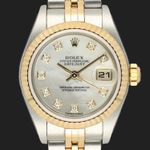 Rolex Lady-Datejust 79173 (2002) - Pearl dial 26 mm Gold/Steel case (3/8)