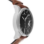 Maurice Lacroix Pontos Décentrique GMT PT6118-SS001-331 (2020) - Zwart wijzerplaat 43mm Staal (4/6)