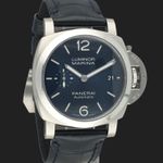 Panerai Luminor Marina PAM01370 (2024) - Blauw wijzerplaat 40mm Staal (4/8)