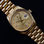 Rolex Day-Date 36 18038 (1987) - Gold dial 36 mm Yellow Gold case (3/4)