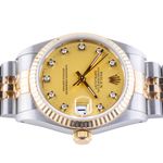 Rolex Datejust 31 68273 (1991) - Champagne dial 31 mm Gold/Steel case (6/8)