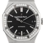 Audemars Piguet Royal Oak Lady 15451ST.ZZ.1256ST.01 (2013) - Black dial 37 mm Steel case (2/8)