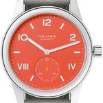 NOMOS Club Campus 716.GB (2025) - Red dial 36 mm Steel case (1/1)