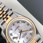 Rolex Datejust 36 16233 (2002) - Parelmoer wijzerplaat 36mm Goud/Staal (4/8)