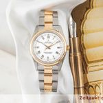 Rolex Oyster Perpetual 34 14233 (Unknown (random serial)) - White dial 34 mm Gold/Steel case (1/8)