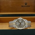 Rolex Datejust 1600 (1971) - Zilver wijzerplaat 36mm Goud/Staal (3/7)