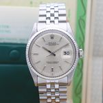 Rolex Datejust 1601 (1971) - Zilver wijzerplaat 36mm Staal (1/8)