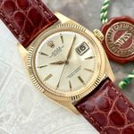 Rolex Datejust 1601/8 (1961) - Silver dial 36 mm Yellow Gold case (7/8)