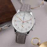 IWC Portuguese Chronograph IW371604 (2020) - Zilver wijzerplaat 41mm Staal (1/8)