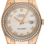 Rolex Datejust 36 116185BBR (2013) - Zwart wijzerplaat 36mm Roségoud (1/8)