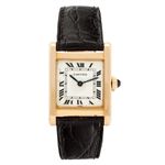 Cartier Tank 78092 (Unknown (random serial)) - White dial 30 mm Yellow Gold case (2/6)