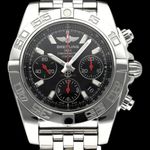 Breitling Chronomat 41 AB0141 (2014) - Black dial 41 mm Steel case (1/8)