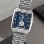 TAG Heuer Monaco Calibre 6 WW2111 (2010) - Blue dial 37 mm Steel case (1/8)