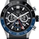 TAG Heuer Carrera CBG2A1Z.FT6157 (2024) - Zwart wijzerplaat 45mm Staal (1/8)