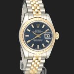 Rolex Lady-Datejust 179173 (2012) - Blue dial 26 mm Gold/Steel case (4/8)