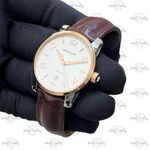 Montblanc Timewalker 110330 (2019) - Wit wijzerplaat 39mm Goud/Staal (8/8)