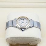 Cartier Santos 187903 (1991) - Beige wijzerplaat 25mm Goud/Staal (4/7)