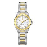 TAG Heuer Aquaracer Lady WAY1451.BD0922 (2023) - White dial 27 mm Gold/Steel case (3/3)