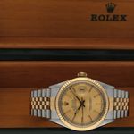 Rolex Datejust 36 16013 (1987) - Gold dial 36 mm Gold/Steel case (3/7)