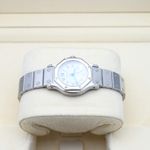 Cartier Santos 0906 (1985) - White dial 25 mm Steel case (3/8)