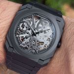 Bulgari Octo 103610 (Onbekend (willekeurig serienummer)) - Transparant wijzerplaat 40mm Titanium (7/8)