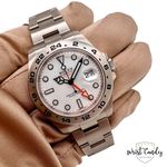 Rolex Explorer II 216570 (2021) - Wit wijzerplaat 42mm Staal (7/8)