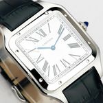 Cartier Santos Dumont WSSA0032 (2026) - Zilver wijzerplaat 47mm Staal (3/8)