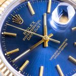 Rolex Datejust 36 16233 (1990) - Blue dial 36 mm Gold/Steel case (2/8)