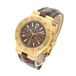 Bulgari Diagono DG 40 G CH (2008) - Bruin wijzerplaat 40mm Witgoud (2/5)