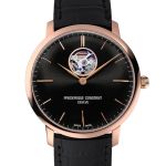 Frederique Constant Slimline Heart Beat Automatic FC-312B4S4 (2024) - Zwart wijzerplaat 40mm Staal (1/3)