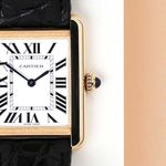 Cartier Tank Solo W5200002 (2020) - Zilver wijzerplaat 31mm Geelgoud (5/8)