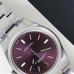 Rolex Oyster Perpetual 39 114300 (2019) - Red dial 39 mm Steel case (4/8)