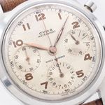 Cyma Vintage Unknown (1940) - White dial 38 mm Steel case (4/6)