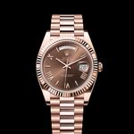 Rolex Day-Date 40 228235 (2023) - Brown dial 40 mm Rose Gold case (1/1)
