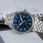 IWC Pilot Mark IW327014 (Unknown (random serial)) - Blue dial 40 mm Steel case (2/8)