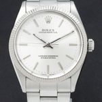 Rolex Oyster Perpetual 1005 (1997) - Zilver wijzerplaat 34mm Staal (1/7)