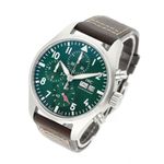 IWC Pilot Chronograph IW388103 (2021) - Groen wijzerplaat 41mm Staal (2/5)