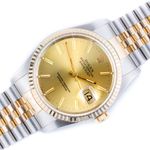 Rolex Datejust 36 16233 (1988) - Champagne dial 36 mm Gold/Steel case (1/7)