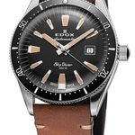 Edox Unknown 80126-3M-NN (2024) - Zwart wijzerplaat 42mm Staal (1/4)