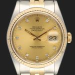 Rolex Datejust 36 16233 (1991) - 36mm Goud/Staal (2/8)