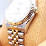 Rolex Datejust 36 16233 (2001) - Pearl dial 36 mm Gold/Steel case (7/8)