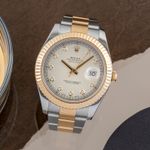 Rolex Datejust II 116333 (Unknown (random serial)) - Silver dial 41 mm Gold/Steel case (1/8)