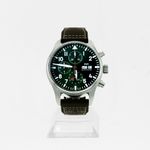 IWC Pilot Chronograph IW378005 (2024) - Groen wijzerplaat 43mm Staal (1/1)