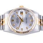 Rolex Datejust 36 16233 (1994) - Silver dial 36 mm Gold/Steel case (5/8)