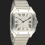 Cartier Santos WSSA0018 (Unknown (random serial)) - Silver dial 40 mm Steel case (4/8)