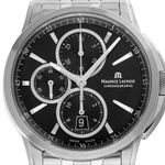 Maurice Lacroix Pontos Chronographe PT6178/88 (2006) - Black dial 44 mm Steel case (1/7)