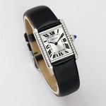 Cartier Tank W4TA0016 (2023) - White dial 27 mm Steel case (2/8)